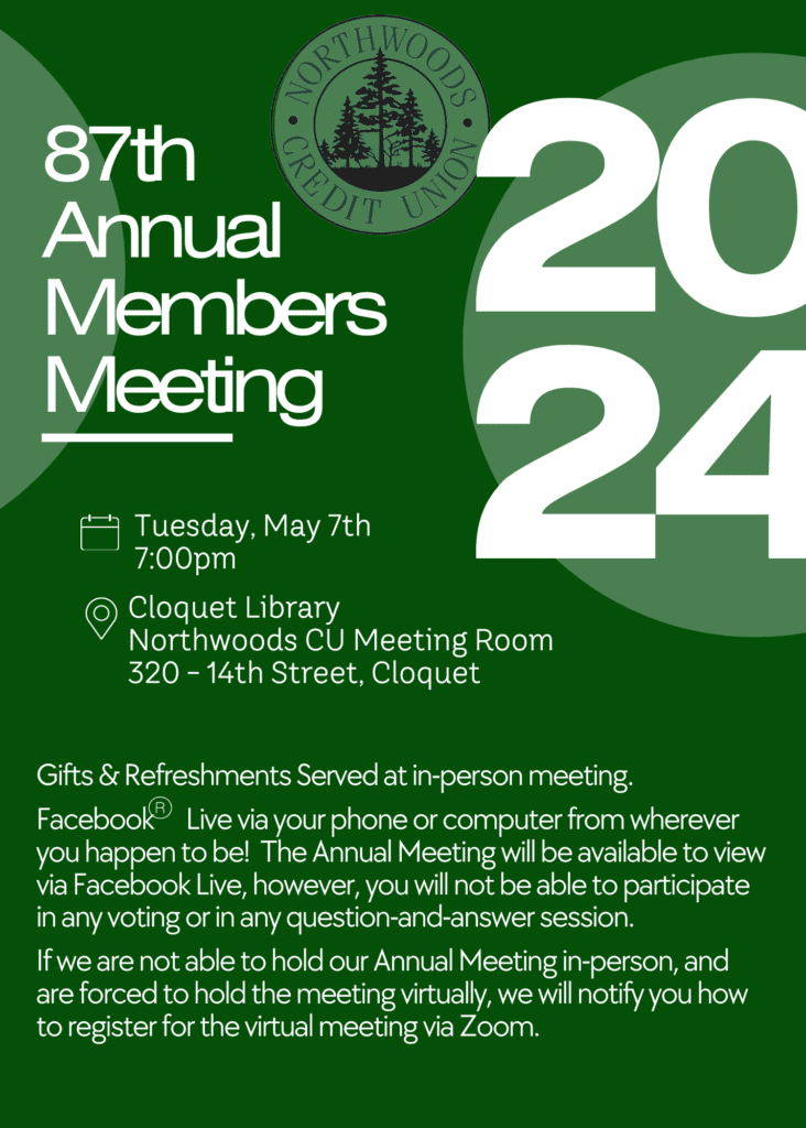 Northwoods Credit Union's 87th Annual Members Meeting