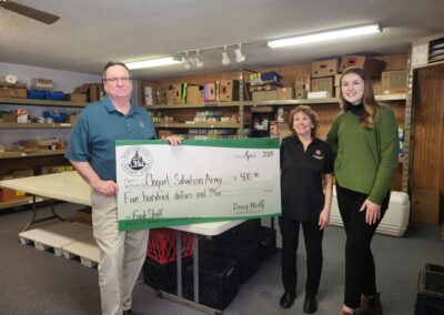 Northwoods Credit Union Cloquet, MN Salvation Army Donation 2024