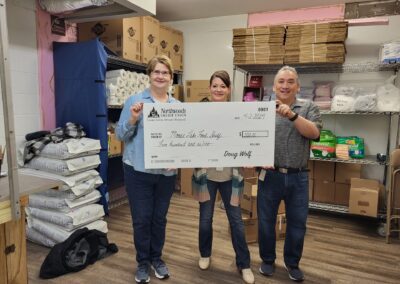 Northwoods Credit Union Moose Lake, MN Food Shelf Donation 2024
