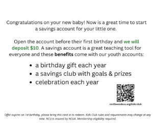 Northwoods Credit Union Lullaby Card