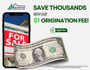 Save thousands with our $1 origination fee on home and land loans now.