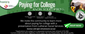 Paying For College Seminar LSS and Northwoods Credit Union