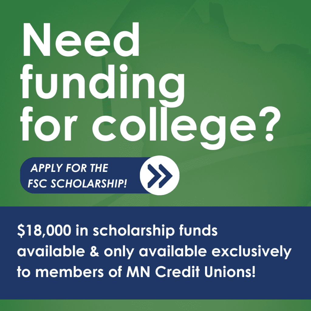 $18,000 In Scholarships Available to Credit Union Members