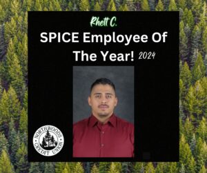 2024 Northwoods Credit Union Employee of The Year Graphic Rhett