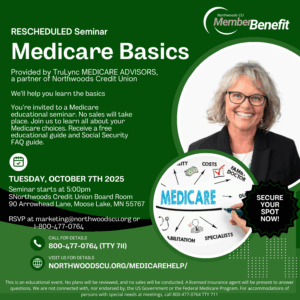 Medicare Seminars 2025 1 1 | Northwoods Credit Union Medicare Help in Moose Lake, MN.